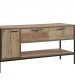 Mascot 2 Drawers Storage Particle Board Constructed TV Cabinet in Oak Colour